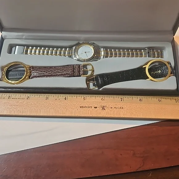 AWC New York Goldtone Men's Watch Set